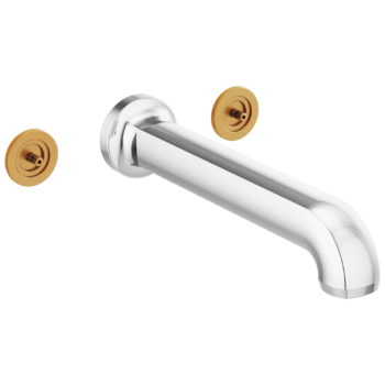 Brizo Kintsu®: Two Handle Wall Mount Tub Filler In Chrome