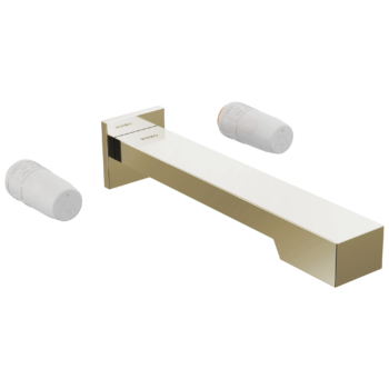 Brizo Frank Lloyd Wright®: Two-Handle Wall Mount Tub Filler - Less Handles In Polished Nickel