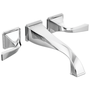 Brizo Virage®: Two-Handle Wall Mount Tub Filler In Chrome