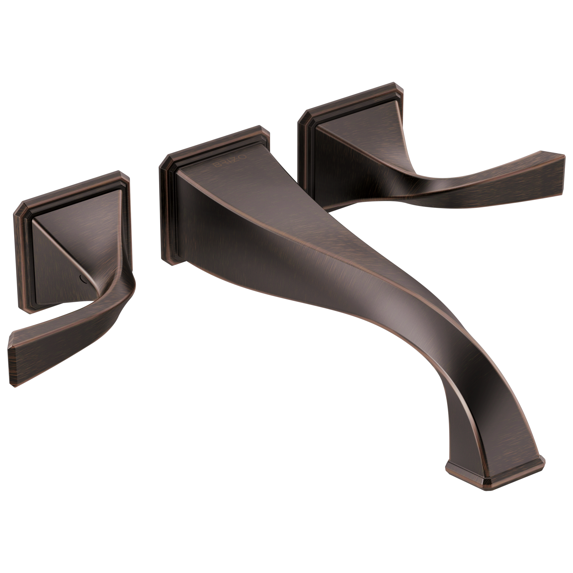 Brizo Virage®: Two-Handle Wall Mount Tub Filler In Venetian Bronze