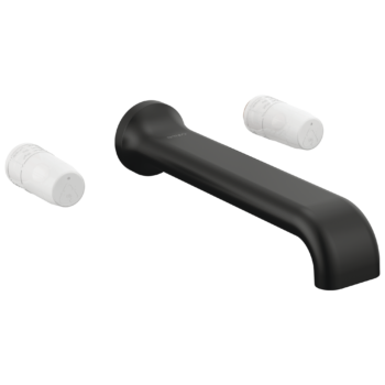 Brizo Allaria™: Two-Handle Wall Mount Tub Filler - Less Handles In Matte Black