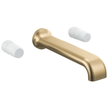 Brizo Allaria™: Two-Handle Wall Mount Tub Filler - Less Handles In Luxe Gold