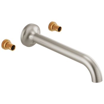 Brizo Odin®: Two-Handle Wall Mount Tub Filler - Less Handles In Brushed Nickel