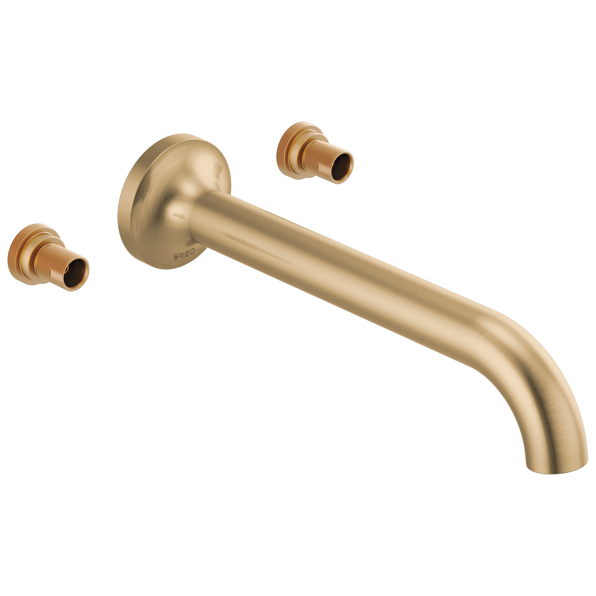 Brizo Odin®: Two-Handle Wall Mount Tub Filler - Less Handles In Luxe Gold