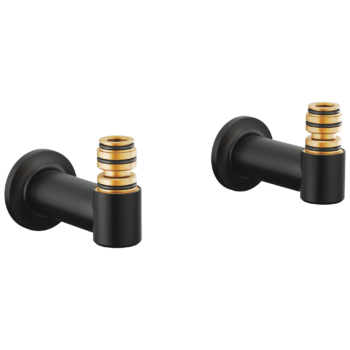 Brizo Kintsu®: Wall Mount Tub Filler Unions In Matte Black