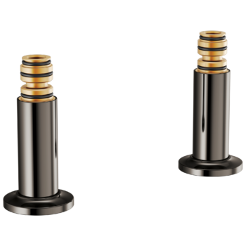 Brizo Kintsu®: Deck Mount Tub Filler Unions In Brilliance Black Onyx