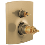 Brizo Kintsu®: TempAssure Thermostatic Valve with Integrated 3-Function Diverter Trim - Less Handles In Luxe Gold