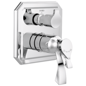 Brizo Virage®: TempAssure Thermostatic Valve with Integrated 3-Function Diverter Trim In Chrome