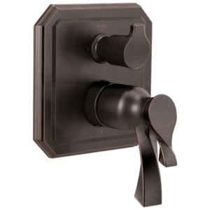 Brizo Virage®: TempAssure Thermostatic Valve with Integrated 3-Function Diverter Trim In Venetian Bronze