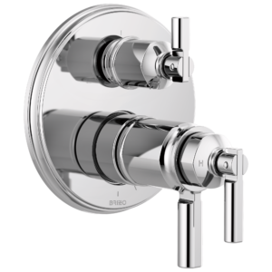 Brizo Invari®: Tempassure® Thermostatic Valve With Integrated 3-Function Diverter Trim In Chrome