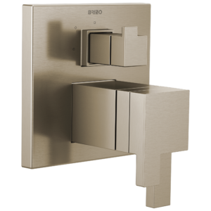 Brizo Sider®: TempAssure Thermostatic Valve with Integrated 3-Function Diverter Trim In Brushed Nickel