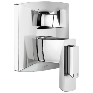 Brizo Vettis®: Tempassure® Thermostatic Valve With Integrated 3-Function Diverter Trim In Chrome