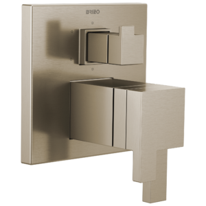 Brizo Siderna®: TempAssure Thermostatic Valve with Integrated 6-Function Diverter Trim In Brushed Nickel