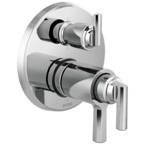 Brizo Levoir™: Tempassure® Thermostatic Valve With Integrated 6-Function Diverter Trim In Chrome