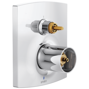Brizo Kintsu®: Pressure Balance Valve with Integrated 3-Function Diverter Trim – Less Handles In Chrome