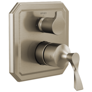 Brizo Virage®: Pressure Balance Valve with Integrated 3-Function Diverter Trim In Brushed Nickel