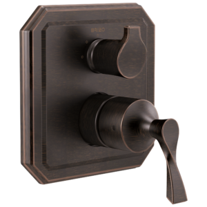 Brizo Virage®: Pressure Balance Valve with Integrated 3-Function Diverter Trim In Venetian Bronze