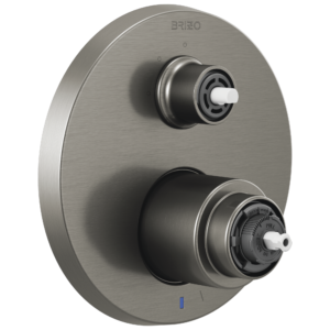 Brizo Litze®: PB Int Div Valve Trim 3-F Less Handle In Luxe Steel