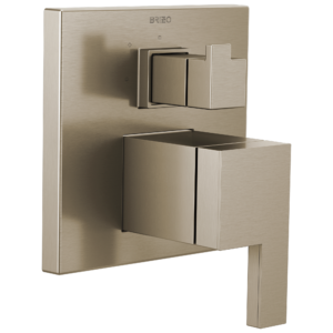 Brizo Sider®: Pressure Balance Valve with Integrated 3-Function Diverter Trim In Brushed Nickel