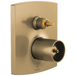 Brizo Kintsu®: Pressure Balance Valve with Integrated 6-Function Diverter Trim - Less Handles In Luxe Gold