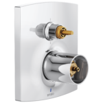 Brizo Kintsu®: Pressure Balance Valve with Integrated 6-Function Diverter Trim - Less Handles In Chrome