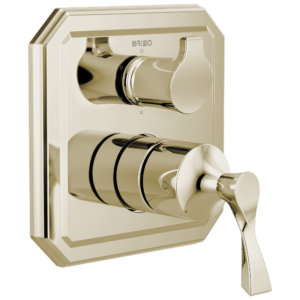 Brizo Virage®: Pressure Balance Valve with Integrated 6-Function Diverter Trim In Polished Nickel