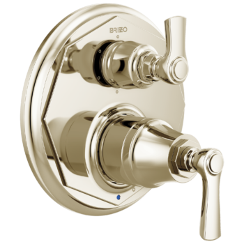 Brizo Rook®: Pressure Balance Valve with Integrated 6-Function Diverter Trim In Polished Nickel