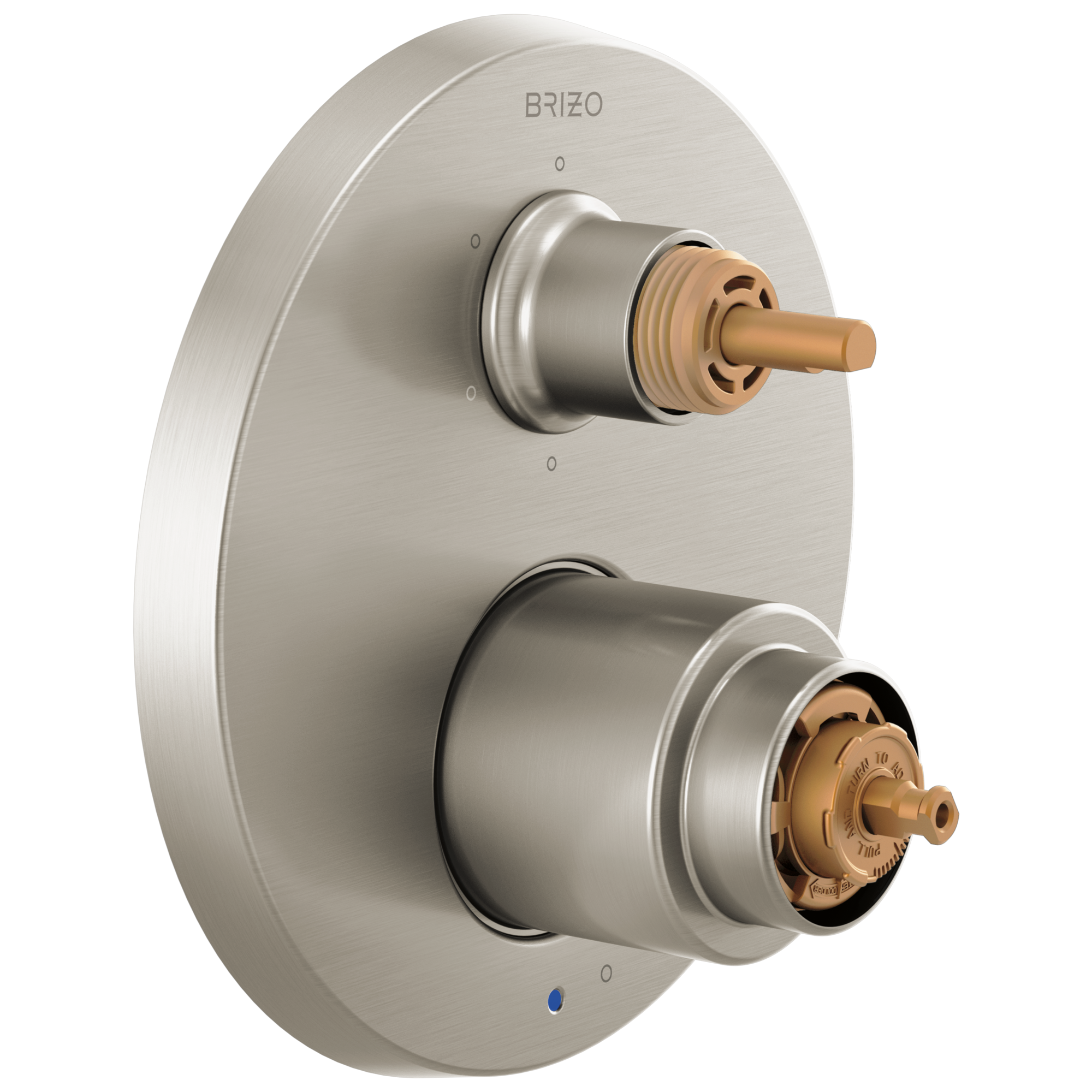 Brizo Odin®: Pressure Balance Valve with Integrated 6-Function Diverter Trim - Less Handles In Brushed Nickel