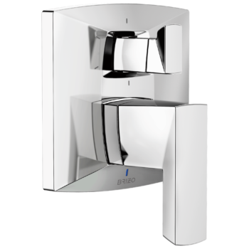 Brizo Vettis®: Pressure Balance Valve With Integrated 6-Function Diverter Trim In Chrome