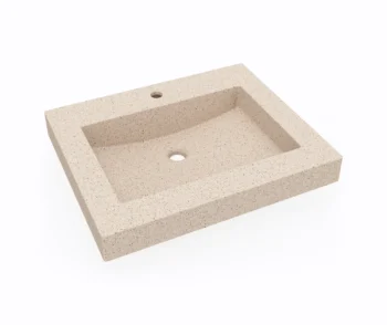 Swanstone Vessel Single Bowl Sink Bermuda Sand