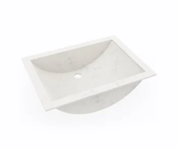 13 x 19 Swanstone Undermount Single Bowl Sink Carrara