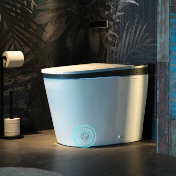 B0930S Smart Bidet Toilet With 1.28 GPF Dua Flush Auto Open & Close, Auto Flush,Foot Sensor Flush, 1000 Gram MaP Flushing Score,LED Display, Chair Height Design And Cleaning Foam Dispenser - Image 3