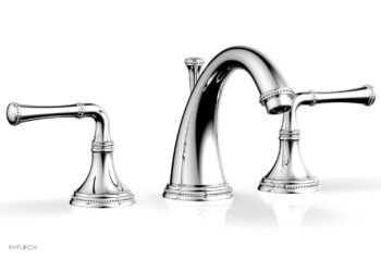 Phylrich BEADED Widespread Faucet Lever Handles 207-01 - Polished Chrome