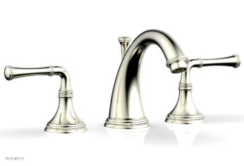 Phylrich BEADED Widespread Faucet Lever Handles 207-01 - Satin Nickel