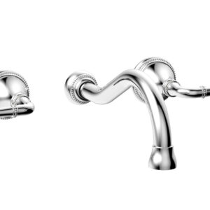 Phylrich BEADED Widespread Faucet 207-11 – Polished Chrome
