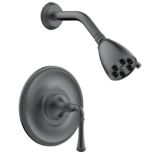 Phylrich BEADED Pressure Balance Shower Set – Lever Handle 207-21 – Gun Metal