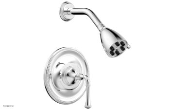 Phylrich BEADED Pressure Balance Shower Set - Lever Handle 207-21 - Polished Chrome