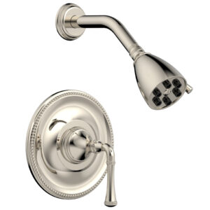Phylrich BEADED Pressure Balance Shower Set – Lever Handle 207-21 – Polished Nickel