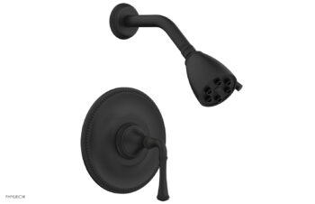 Phylrich BEADED Pressure Balance Shower Set - Lever Handle 207-21 - Matte Black