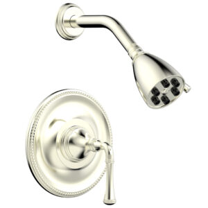 Phylrich BEADED Pressure Balance Shower Set – Lever Handle 207-21 – Satin Nickel