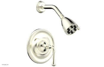 Phylrich BEADED Pressure Balance Shower Set - Lever Handle 207-21 - Satin Nickel