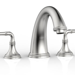 Phylrich BEADED Deck Tub Set – Lever Handles 207-40 – Satin Chrome