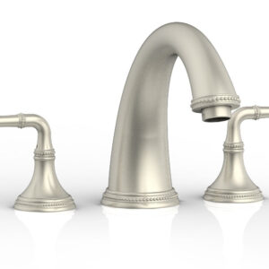 Phylrich BEADED Deck Tub Set – Lever Handles 207-40 – Burnished Nickel