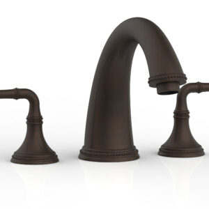 Phylrich BEADED Deck Tub Set – Lever Handles 207-40 – Antique Bronze