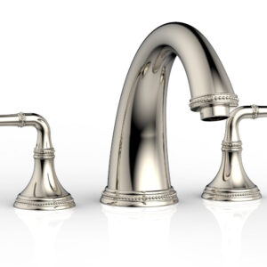 Phylrich BEADED Deck Tub Set – Lever Handles 207-40 – Polished Nickel