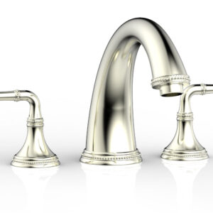 Phylrich BEADED Deck Tub Set – Lever Handles 207-40 – Satin Nickel