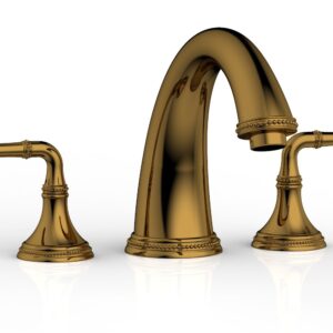 Phylrich BEADED Deck Tub Set – Lever Handles 207-40 – French Brass