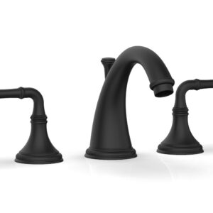 Phylrich COINED Widespread Faucet 208-01 – Matte Black