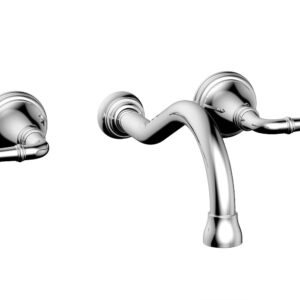 Phylrich COINED Wall Lavatory Set 208-11 – Polished Chrome