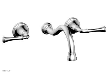 Phylrich COINED Wall Lavatory Set 208-11 - Polished Chrome